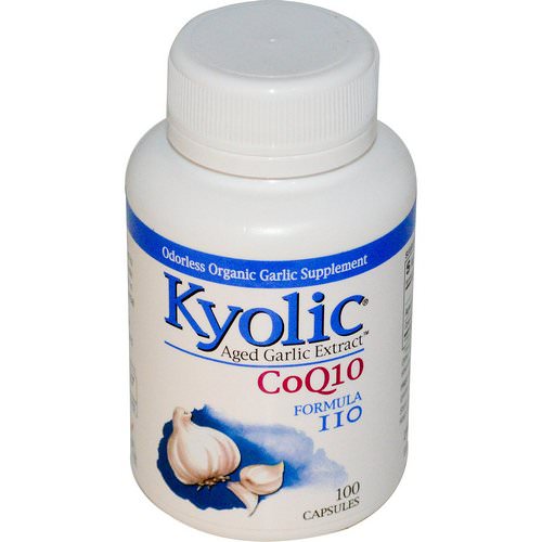 Kyolic, Aged Garlic Extract CoQ10 Formula 110, 100 Capsules فوائد