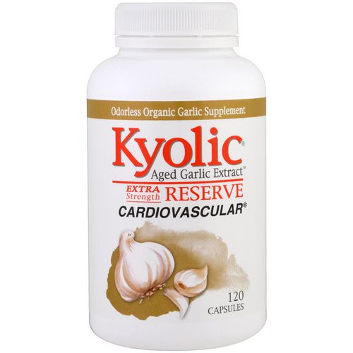 Kyolic, Aged Garlic Extract, Extra Strength Reserve, 120 Capsules فوائد