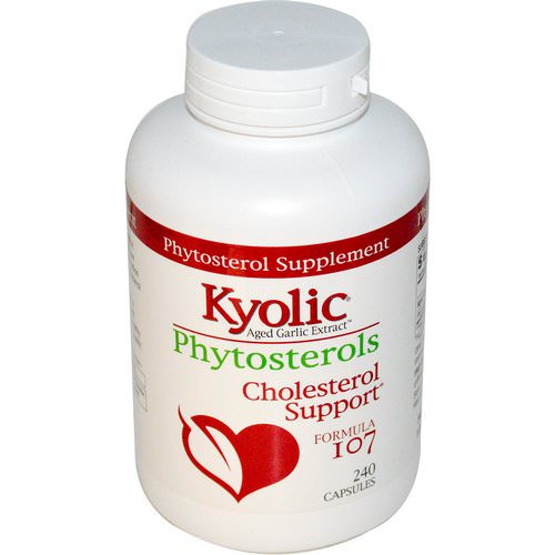 Kyolic, Aged Garlic Extract Phytosterols, Cholesterol Support Formula 107, 240 Capsules فوائد