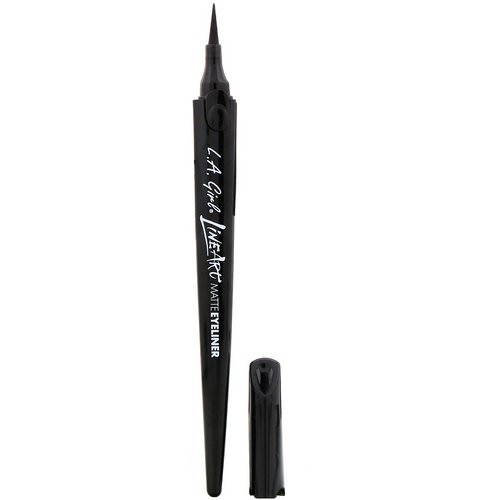 L.A. Girl, Line Art Matte Eyeliner Pen, Intense Black, 0.014 fl oz (0.4 ml) فوائد