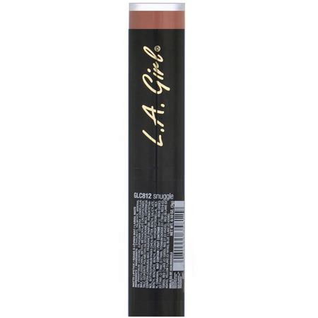 L.A. Girl, Matte Flat Velvet Lipstick, Snuggle, 0.10 oz (3 g):أحمر شفاه, شفاه