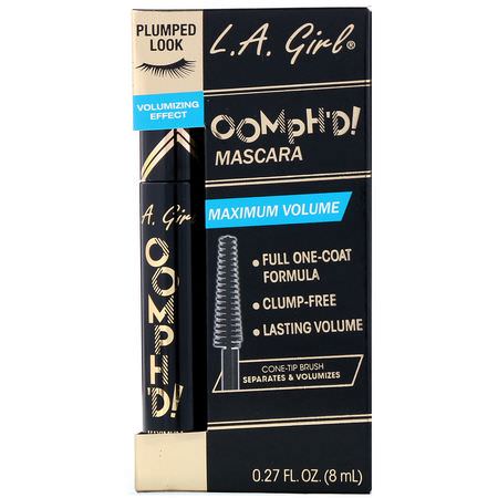 L.A. Girl, Oomph'd Mascara, Super Black, 0.27 fl oz (8 ml):ماسكارا, عي,ن