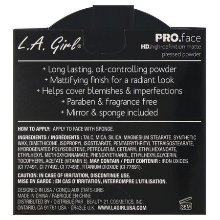 L.A. Girl Powder Setting Spray - رذاذ الإعداد, المسح,ق, ال,جه, المكياج