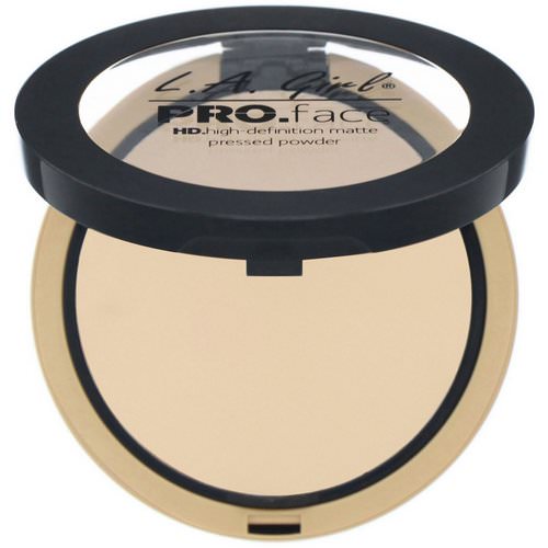 L.A. Girl, Pro Face HD Matte Pressed Powder, Nude Beige, 0.25 oz (7 g) فوائد