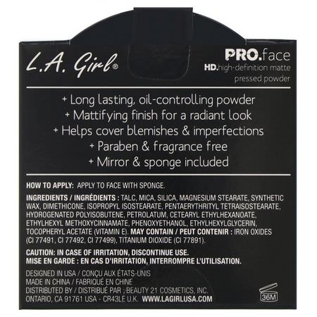 L.A. Girl Powder Setting Spray - رذاذ الإعداد, المسح,ق, ال,جه, المكياج