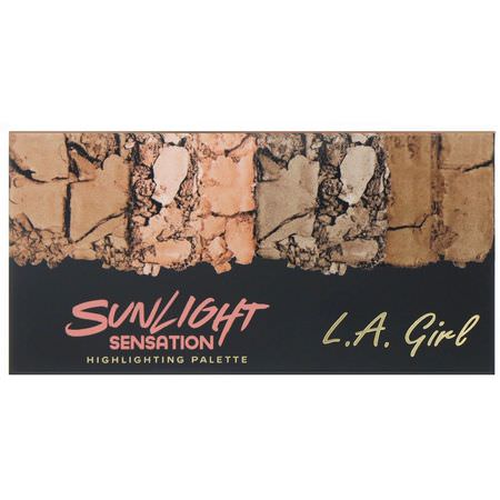 L.A. Girl, Sunlight Sensation Highlighting Palette, 0.14 oz (4 g) Each:هدايا الماكياج, تمييز الشعر