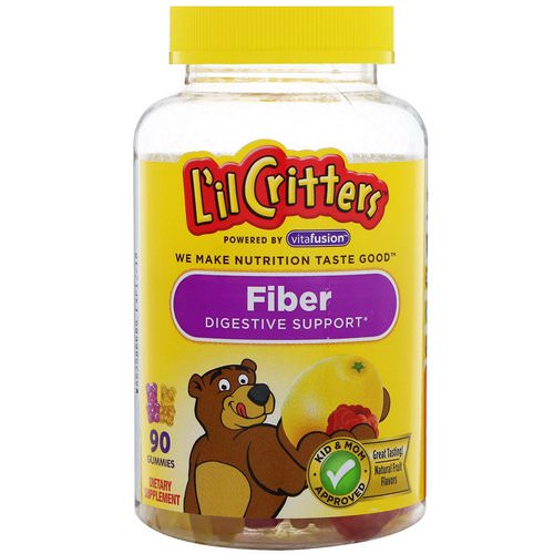 L'il Critters, Fiber Digestive Support, Natural Fruit Flavors, 90 Gummies فوائد