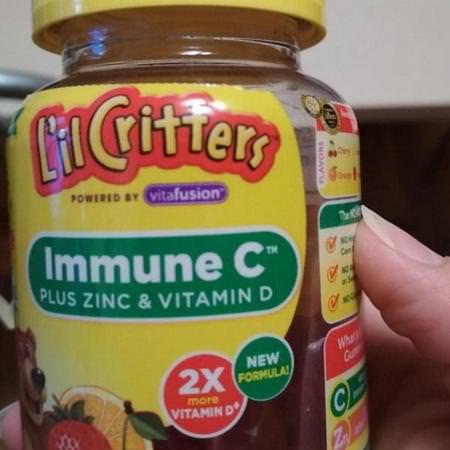 L'il Critters Children's Vitamin C Cold Cough Flu - أنفلونزا, سعال, بارد, ملاحق
