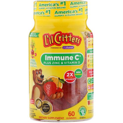 L'il Critters, Immune C Plus Zinc & Vitamin D, 60 Gummies فوائد
