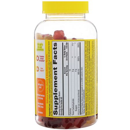 L'il Critters, Vitamin D3 Bone Support Gummy Vitamin, Natural Fruit Flavors, 190 Gummies:فيتامين (د) للأطفال, الصحة