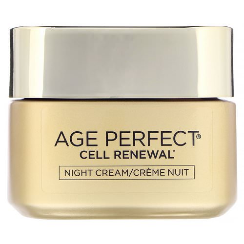 L'Oreal, Age Perfect Cell Renewal, Skin Renewing Night Cream Moisturizer, 1.7 oz (48 g) فوائد