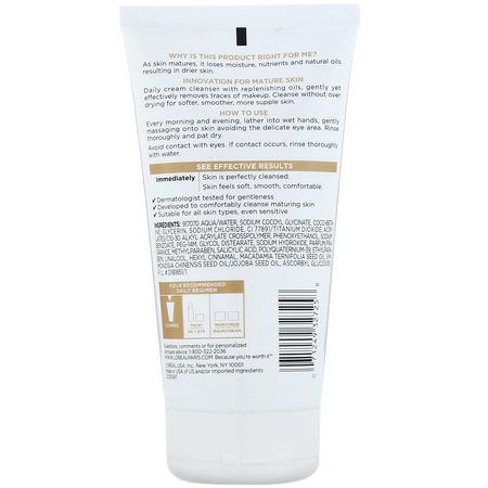 L'Oreal, Age Perfect, Gentle Daily Cleanser, 5 fl oz (150 ml):مناديل, مزيل مكياج