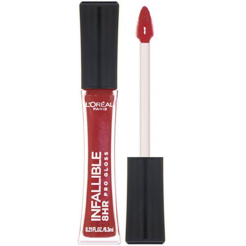 L'Oreal, Infallible 8HR Pro Gloss, 315 Rebel Red, 0.21 fl oz, (6.3 ml) فوائد