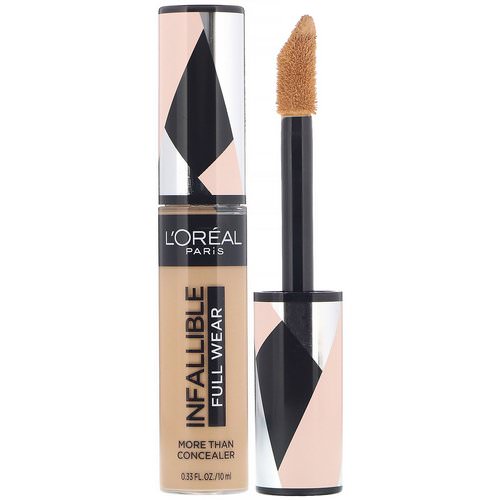 L'Oreal, Infallible Full Wear More Than Concealer, 385 Amber, 0.33 fl oz (10 ml) فوائد