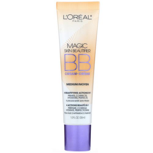 L'Oreal, Magic Skin Beautifier, BB Cream, 814 Medium, 1 fl oz (30 ml) فوائد