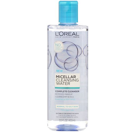 L'Oreal, Micellar Cleansing Water, Normal to Oily Skin, 13.5 fl oz (400 ml) فوائد