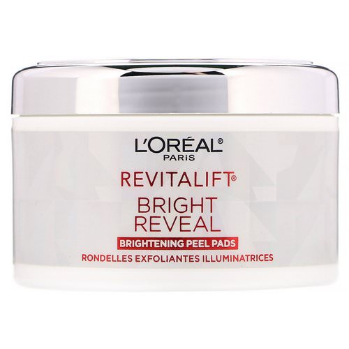 L'Oreal, Revitalift Bright Reveal, Brightening Peel Pads, 30 Pre-Soaked Pads فوائد