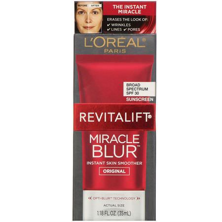 L'Oreal, Revitalift Miracle Blur, Instant Skin Smoother, Original, SPF 30, 1.18 fl oz (35 ml):الأمصال, العلاجات