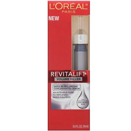 L'Oreal, Revitalift Volume Filler, Daily Re-Volumizing Concentrated Serum, 0.5 fl oz (15 ml):الأمصال, العلاجات
