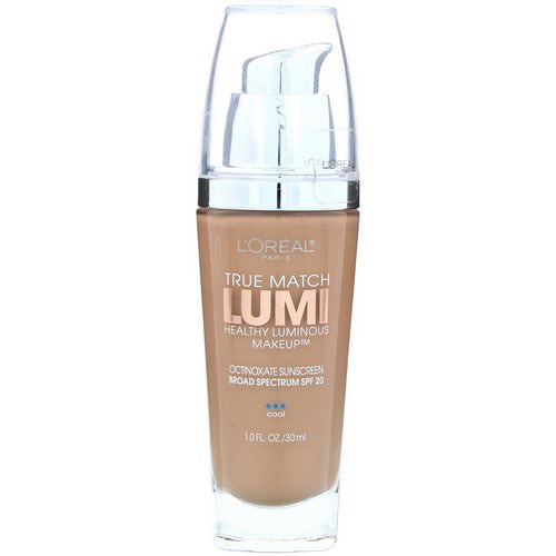 L'Oreal, True Match Healthy Luminous Makeup, SPF 20, C5 Classic Beige, 1 fl oz (30 ml) فوائد