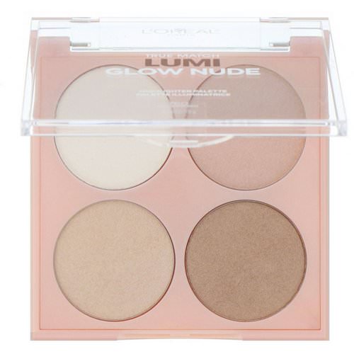 L'Oreal, True Match Lumi Glow Nude Highlighter Palette, 760 Moonkissed, 0.26 oz (7.3 g) فوائد