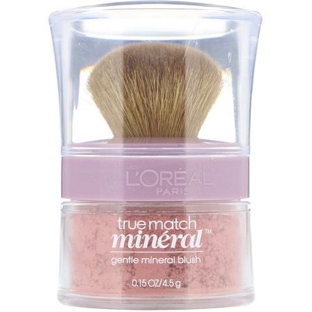 L'Oreal, True Match Naturale Mineral Blush, 488 Soft Rose, 0.15 oz (4.5 g):Blush, وجه