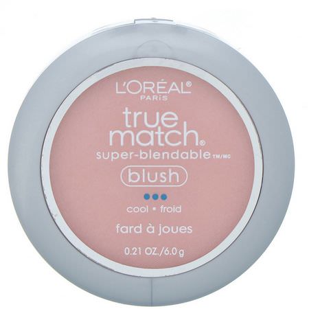 L'Oreal, True Match Super-Blendable Blush, C3-4 Tender Rose, .21 oz (6 g):Blush, وجه