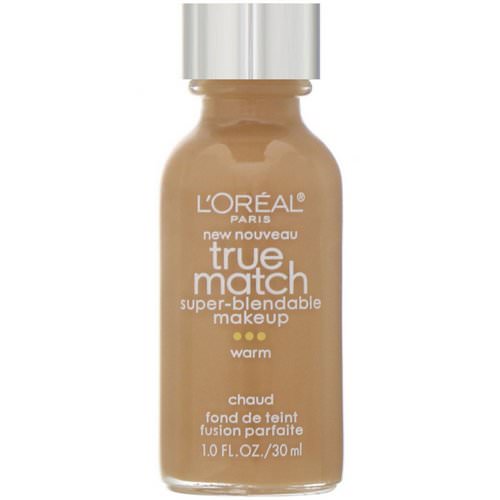 L'Oreal, True Match Super-Blendable Makeup, W8 Cream Cafe, 1 fl oz (30 ml) فوائد