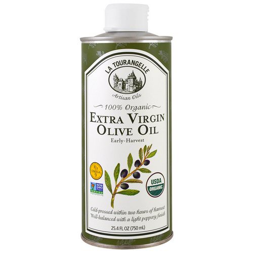 La Tourangelle, 100% Organic Extra Virgin Olive Oil, 25.4 fl oz (750 ml) فوائد