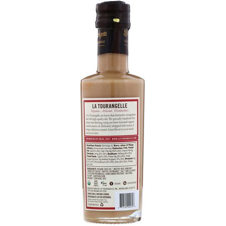 La Tourangelle, Organic Vinaigrette, Sesame Tamari, 8.45 fl oz (250 ml):الضمادات, الخل