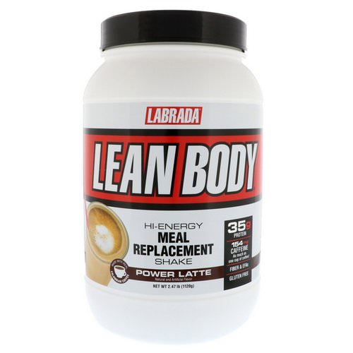 Labrada Nutrition, Lean Body, Hi-Energy Meal Replacement Shake, Power Latte, 2.47 lbs (1120 g) فوائد