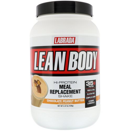 Labrada Nutrition, Lean Body, Hi-Protein Meal Replacement Shake, Chocolate Peanut Butter, 2.47 lbs (1120 g) فوائد
