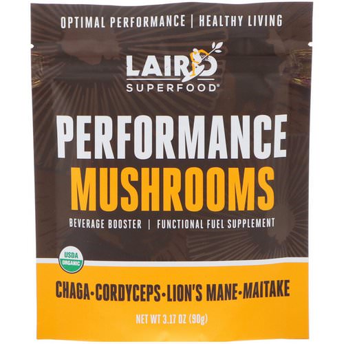 Laird Superfood, Performance Mushrooms, 3.17 oz (90 g) فوائد