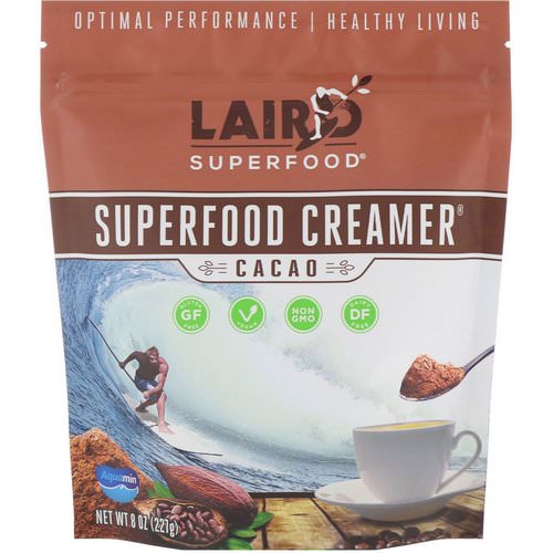 Laird Superfood, Superfood Creamer, Cacao, 8 oz (227 g) فوائد