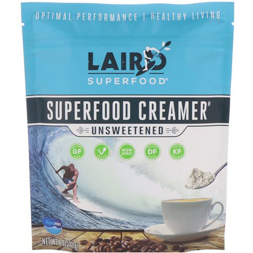 Laird Superfood, Superfood Creamer, Unsweetened, 8 oz (227 g) فوائد