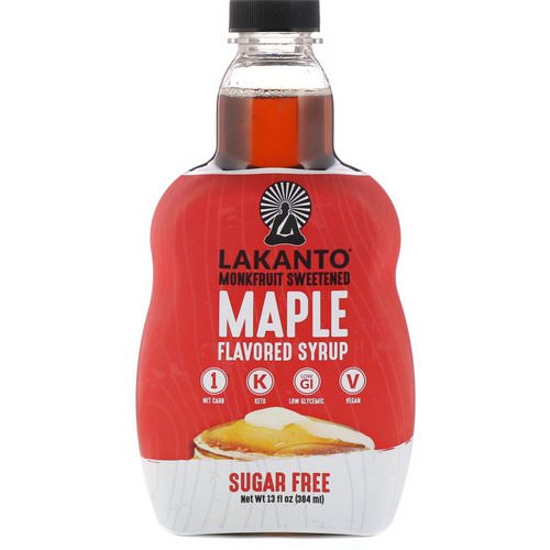 Lakanto, Monkfruit Sweetened Maple Flavored Syrup, 13 fl oz (384 ml) فوائد