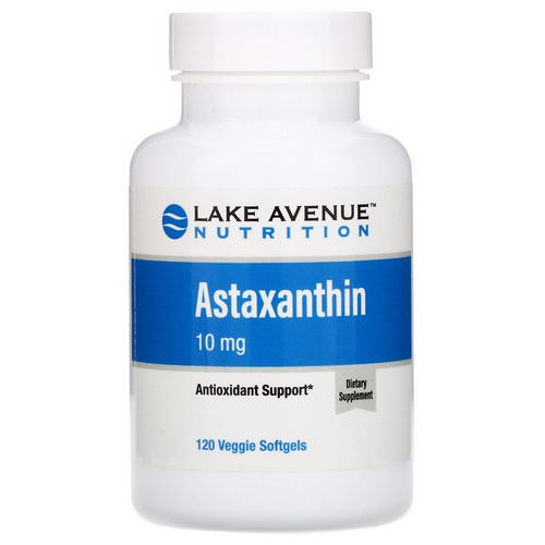 Lake Avenue Nutrition, Astaxanthin, 10 mg, 120 Veggie Softgels فوائد