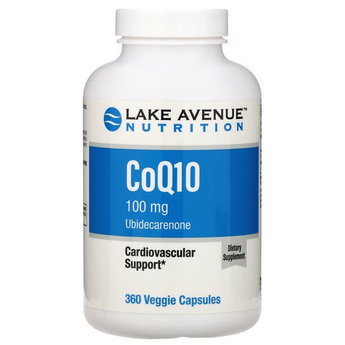 Lake Avenue Nutrition, CoQ10, 100 mg, 360 Veggie Capsules فوائد