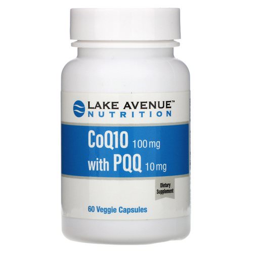 Lake Avenue Nutrition, CoQ10 with PQQ, 100 mg, 60 Veggie Capsules فوائد