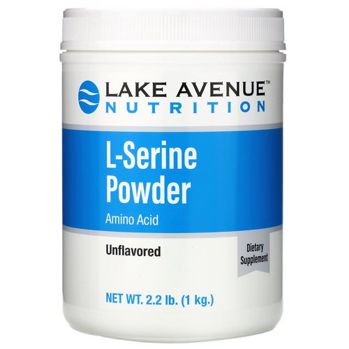 Lake Avenue Nutrition, L-Serine, Unflavored Powder, 2.2 lb (1 kg) فوائد