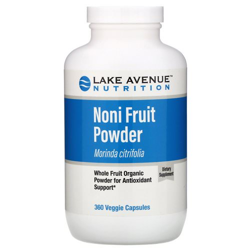 Lake Avenue Nutrition, Noni Fruit Powder, Organic Whole Fruit Powder, 360 Veggie Capsules فوائد