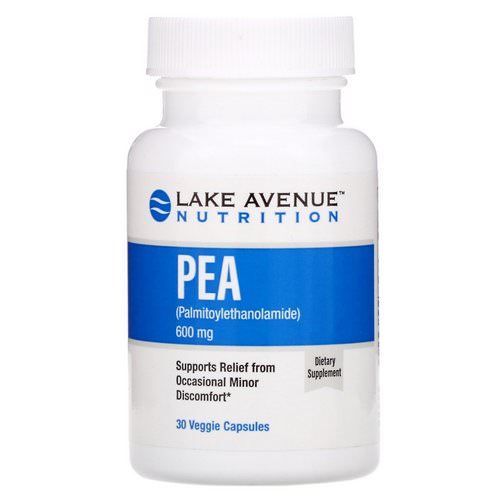 Lake Avenue Nutrition, PEA (Palmitoylethanolamide), 600 mg, 30 Veggie Capsules فوائد