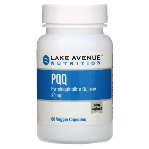 Lake Avenue Nutrition, PQQ (Pyrroloquinoline Quinine), 20 mg, 60 Veggie Capsules فوائد