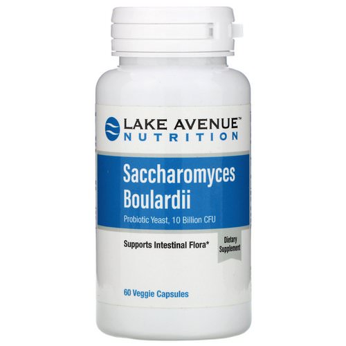 Lake Avenue Nutrition, Saccharomyces Boulardii, Probiotic Yeast, 10 Billion CFU, 60 Veggie Capsules فوائد