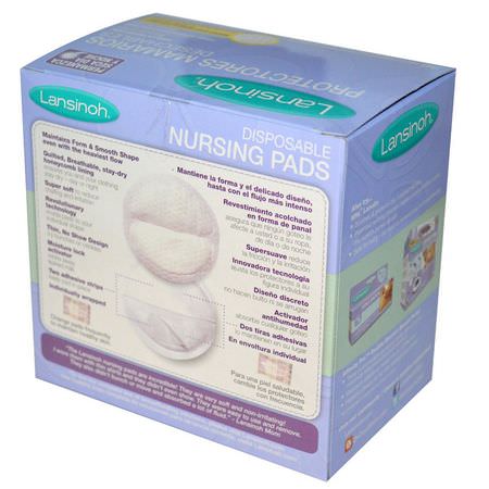 Lansinoh, Disposable Nursing Pads, 36 Individually Wrapped Pads:,سادات تمريض, أم,مة