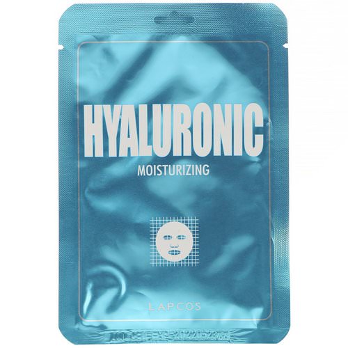 Lapcos, Hyaluronic Sheet Mask, Moisturizing, 1 Mask, 0.84 fl oz (25 ml) فوائد