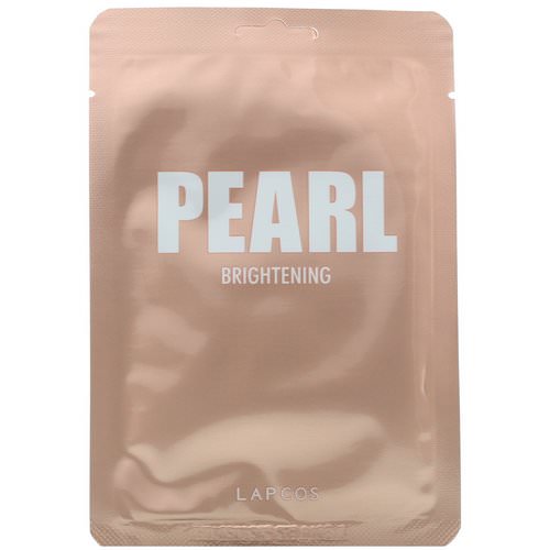 Lapcos, Daily Skin Mask Pearl, Brightening, 5 Sheets, 0.81 fl oz (24 ml) Each فوائد