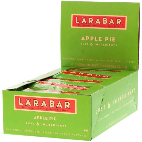 Larabar, Apple Pie, 16 Bars, 1.6 oz (45 g) Each فوائد