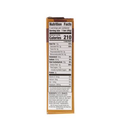 Larabar, Peanut Butter Chocolate Chip, 5 Bars, 1.6 oz (45 g) Each:قضبان الطاقة, قضبان الرياضة