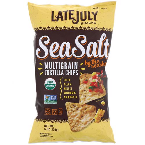Late July, Multigrain Tortilla Chips, Sea Salt by the Seashore, 6 oz (170 g) فوائد